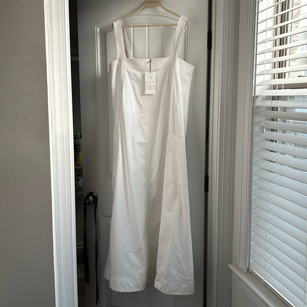 Zara Elegant White Sundress